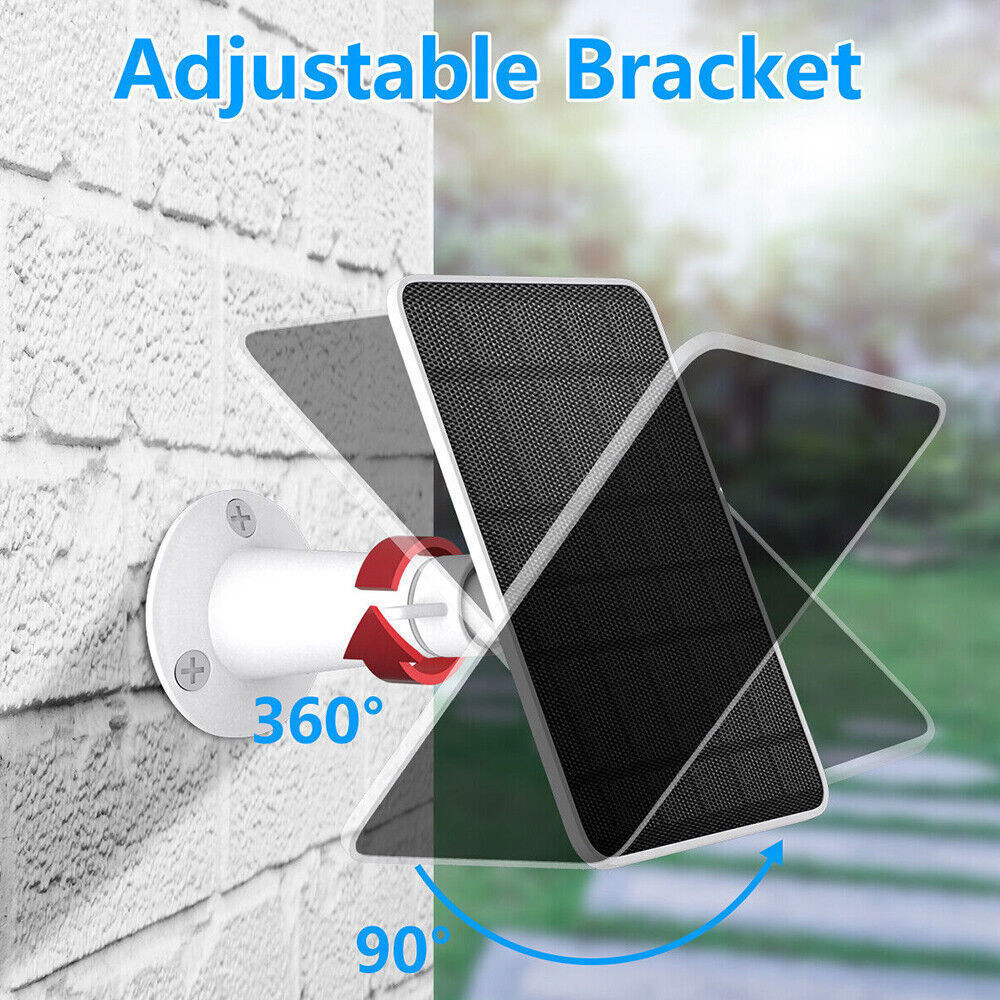 Solar Panel 9.8ft for Eufy Eufycam Cam E/2C/E/2 Pro Wall Mount w/USB Power Cable