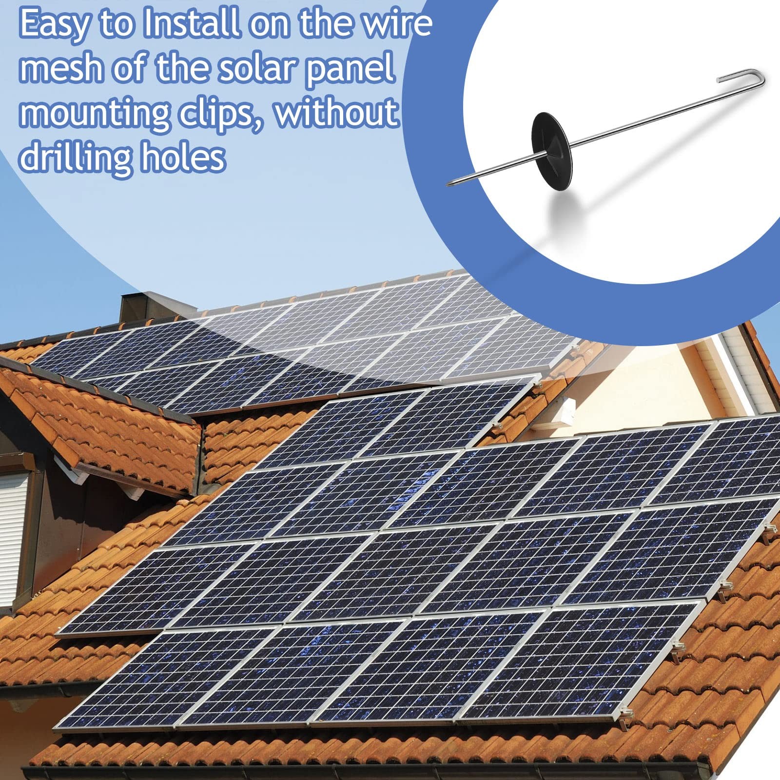 Solar Panel Guard Clips Animal Guard Fastener Animal Roll Kit Stainless Steel…