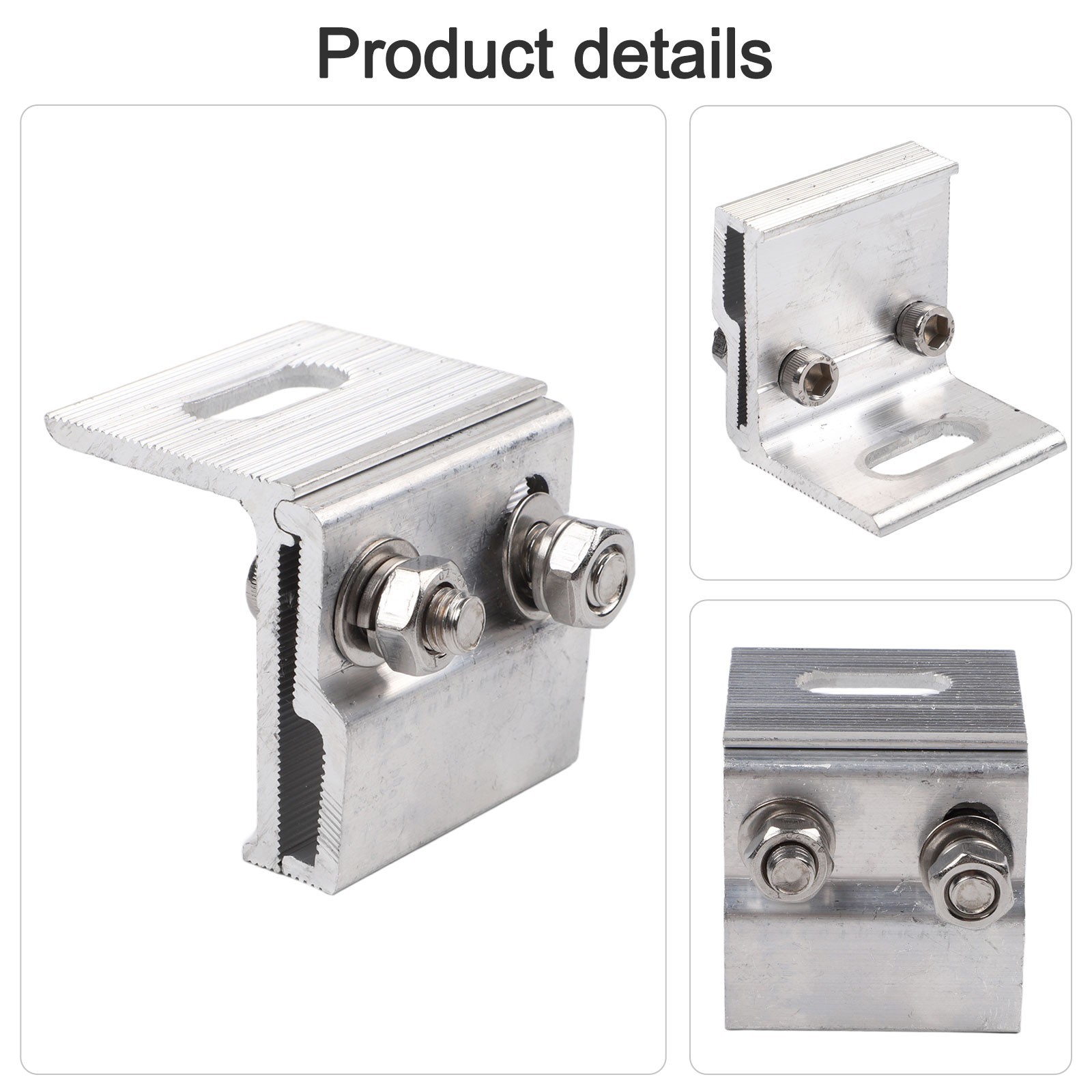 Aluminum Solar Roof Clamp for Standing Seam Applications 1pc or 4pcs Set