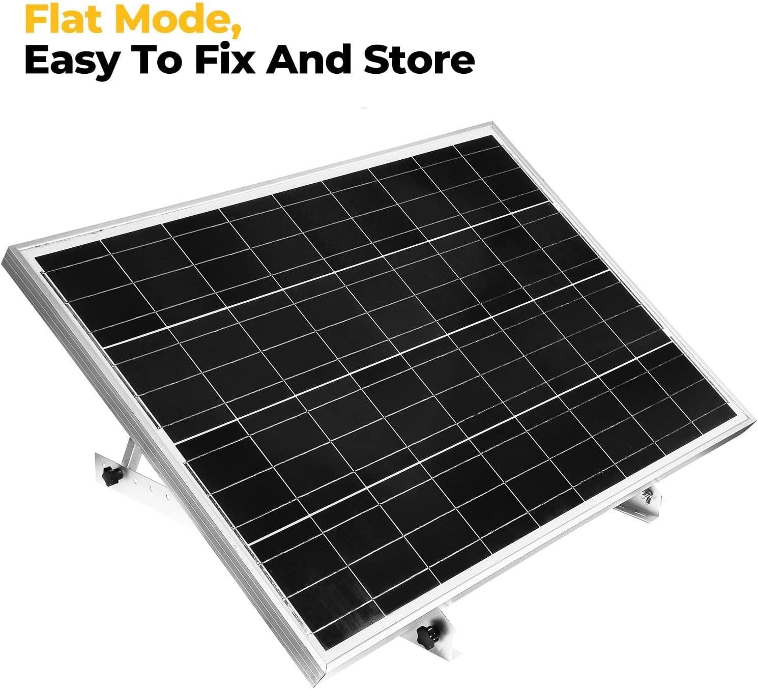 28in Aluminum Solar Panel Mounting Brackets Adjustable Tilt Legs Support Up t…