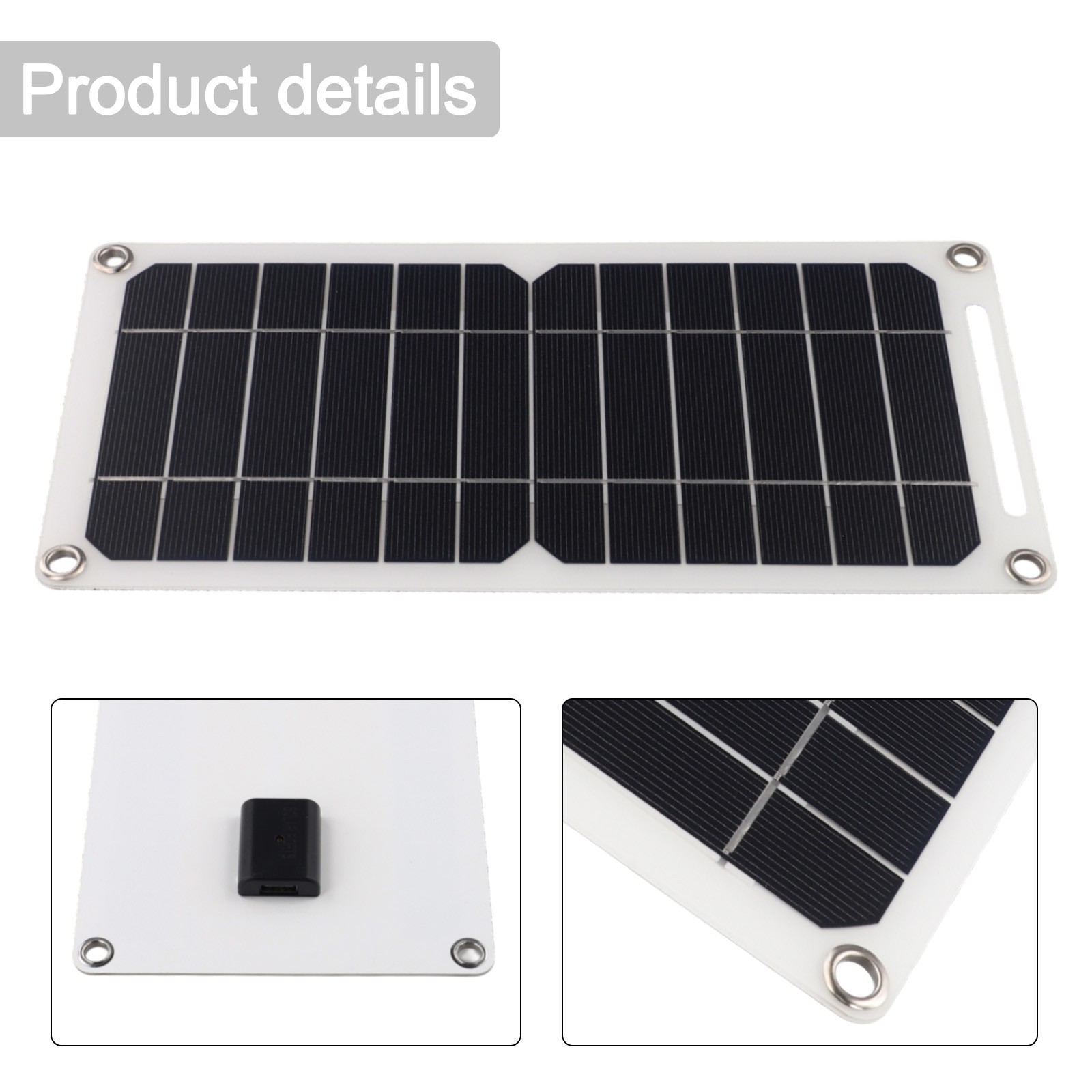 Lightweight 30W Solar Charger for Smartphones and Portable Power Banks
