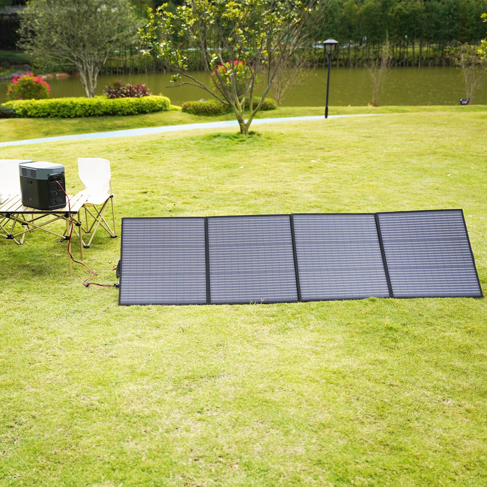 Folding Solar Panel 110W 220W Camping Solar Panel Foldable 7 in 1 Solar Cable