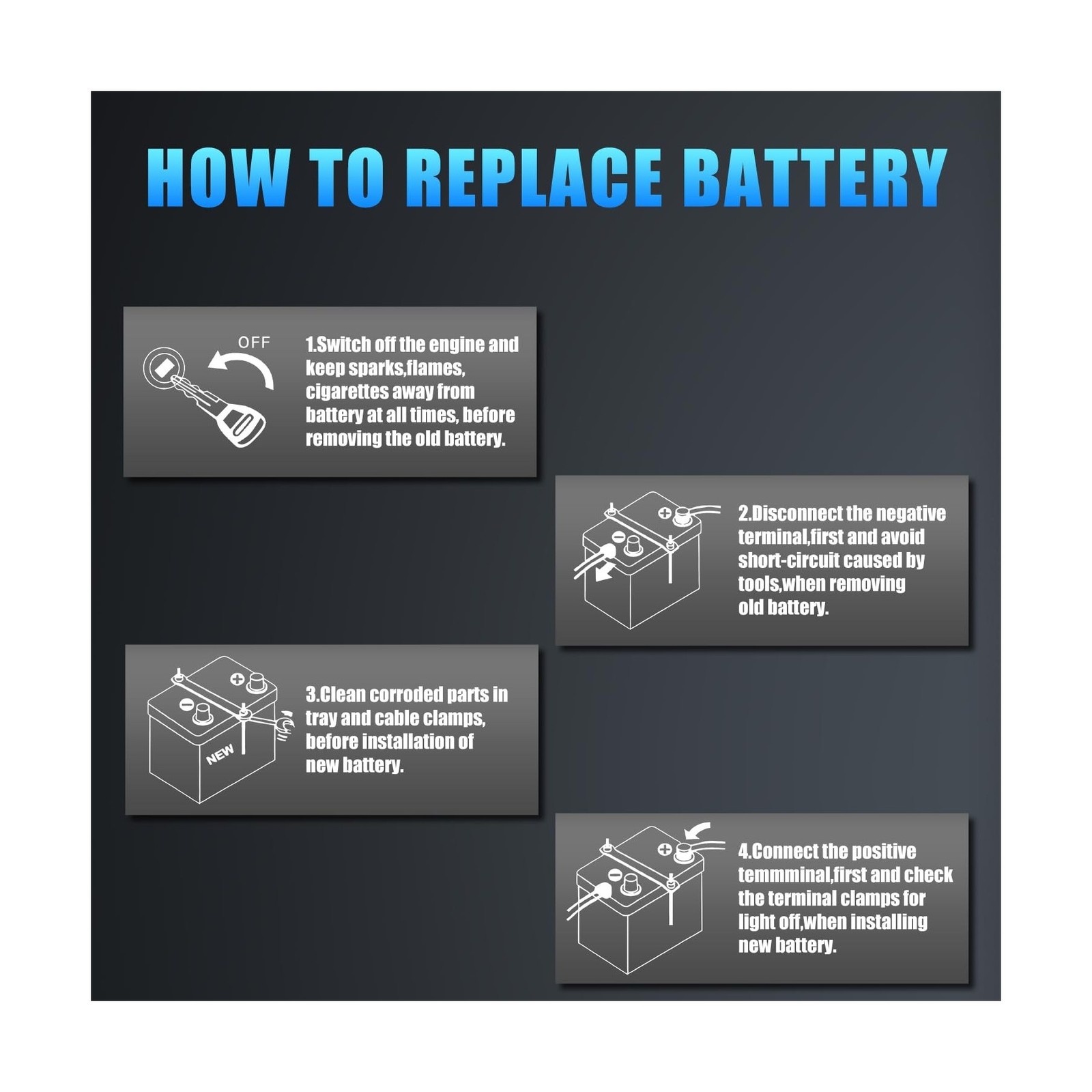 GROUP 24 Lithium-ion Car Battery, 12.8V 60Ah 1100CCA LiFePO4 Automotive Batte…