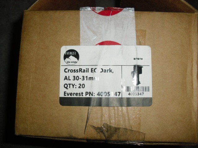 Box of 20 Solar K2 SYSTEMS 4005347 CROSSRAIL EC DARK AL 30-31MM End Clamps