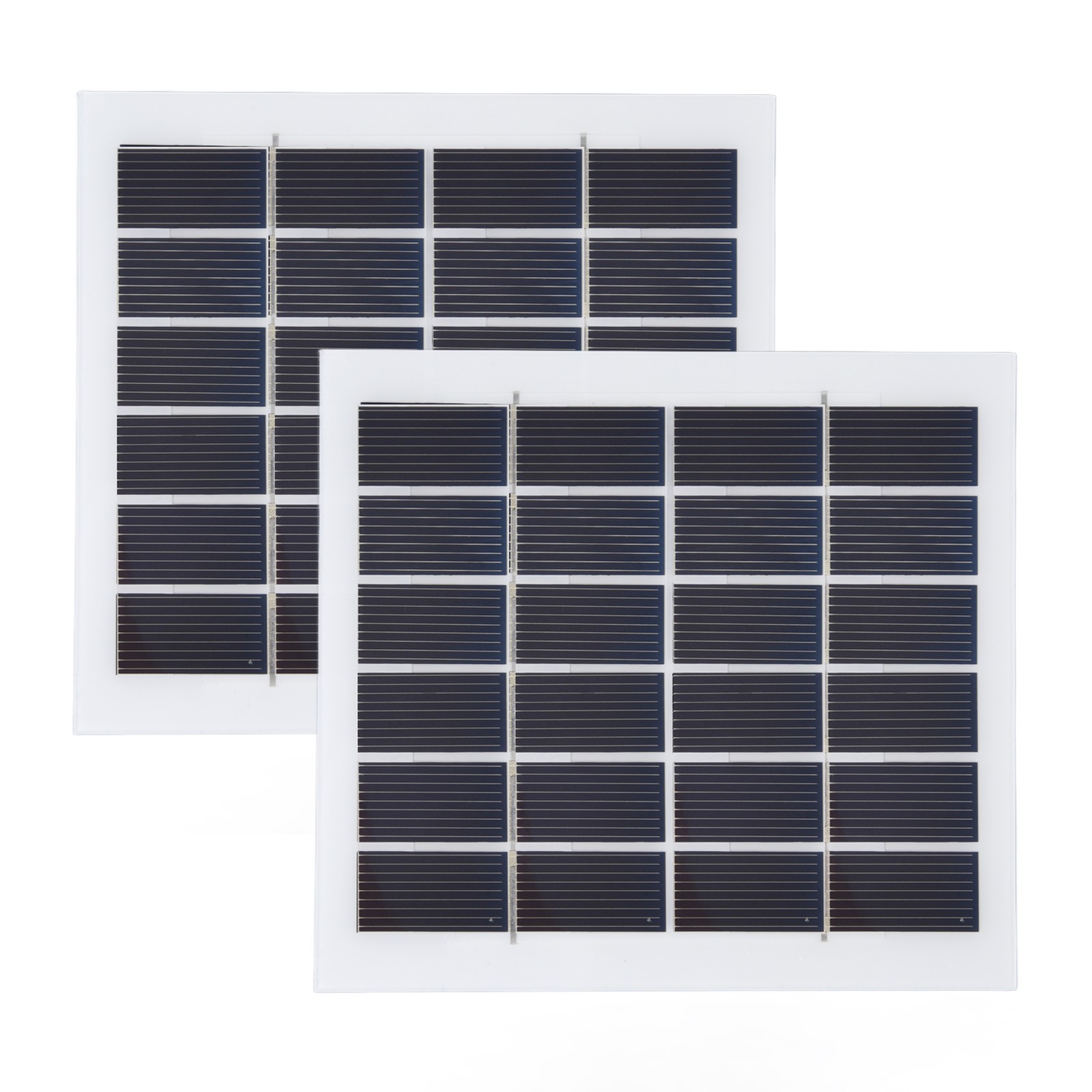 2 Pcs Monocrystalline Solar Plate Lightweight For Indoor And Outdoor Use