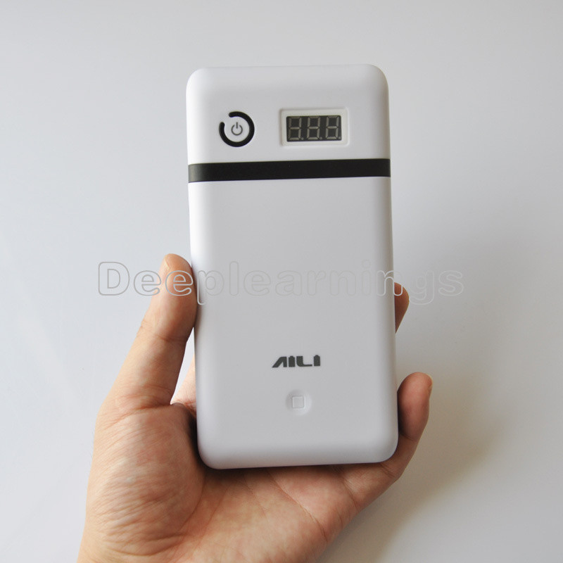 White 3.3A 5V 12V 21V Mobile Power Bank Battery Charger For Laptop Iphone