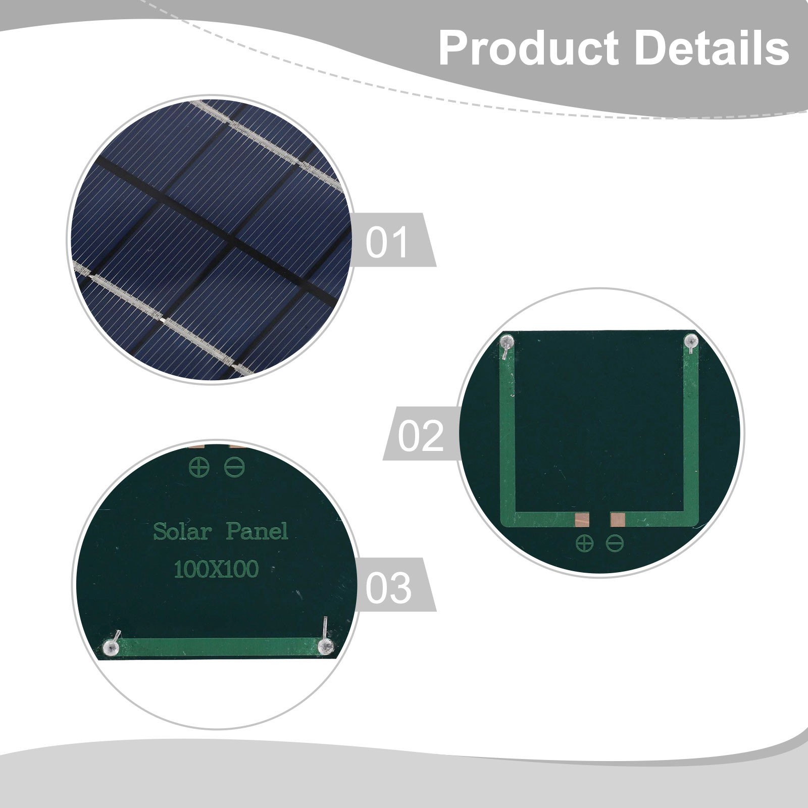 Compact Solar Panel Charger 3W 5V Fast Charging for Outdoor Activities