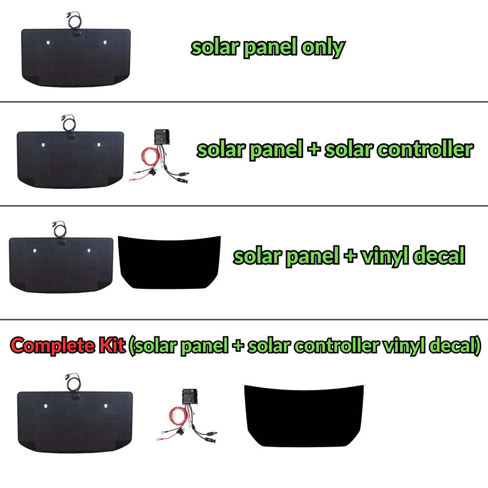 For Toyota FJ Cruiser 105W 12V Lensun Hood Solar Panel ETFE Anti Glare Offroad
