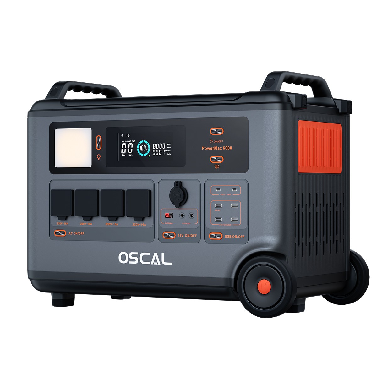 Blackview OSCAL 6000W Portable Power Station 3600Wh LiFeP04 +2x 400W Solar Panel