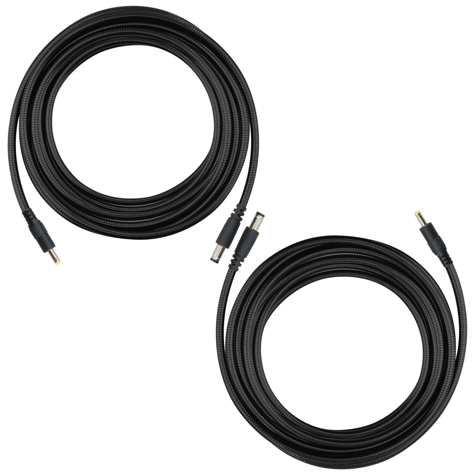 Chewproof Solar Panel Power Cable, 5.5×2.1 to 4.0×1.7 Male DC Plug, 79in, 2 Pack