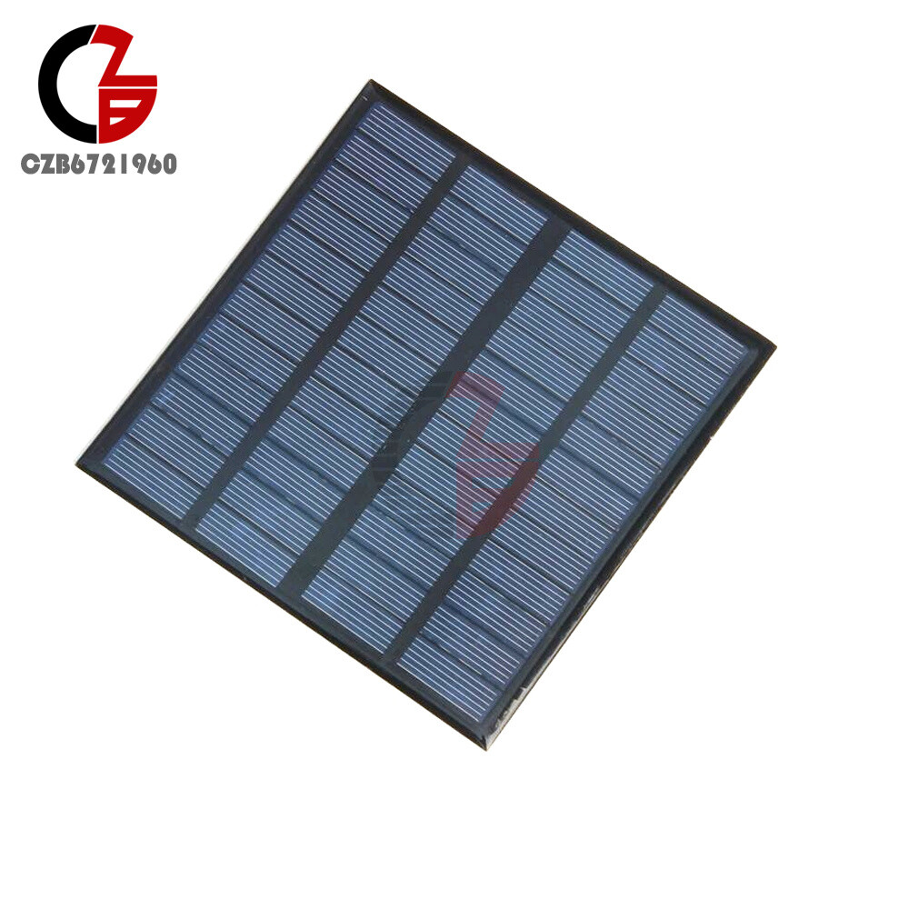 Mini Mono Solar Panel Small Solar Cell PV Module Charger 0.5V/2V/5V/6V/9V/12V