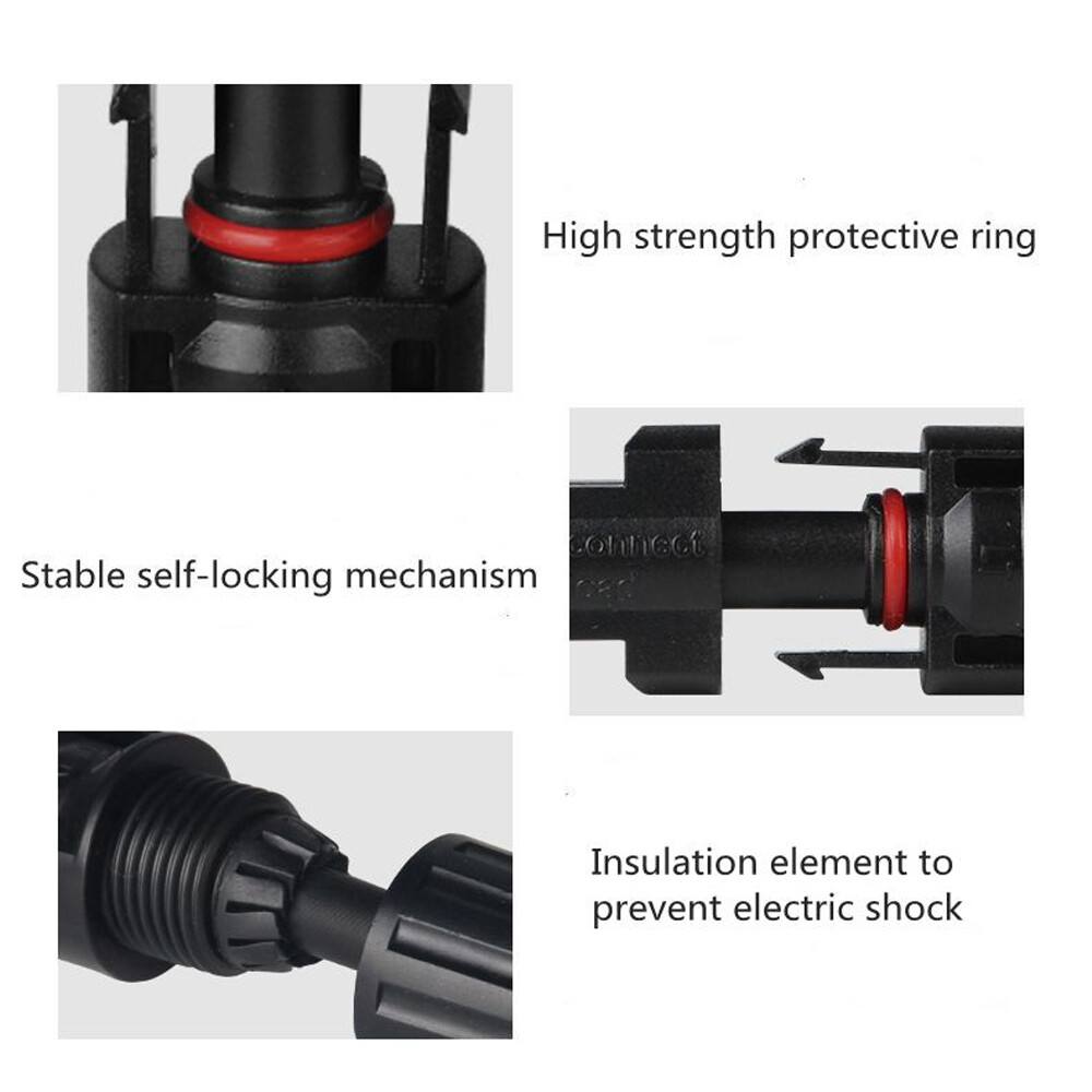 30A Solar Panel Connector Y Type Cable for FFM MMF PV Wire Connector T Splitter