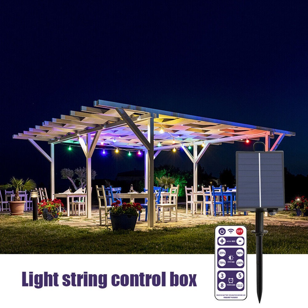 Solar Battery Box with LED String Lamp Panel Controller for Decorating
