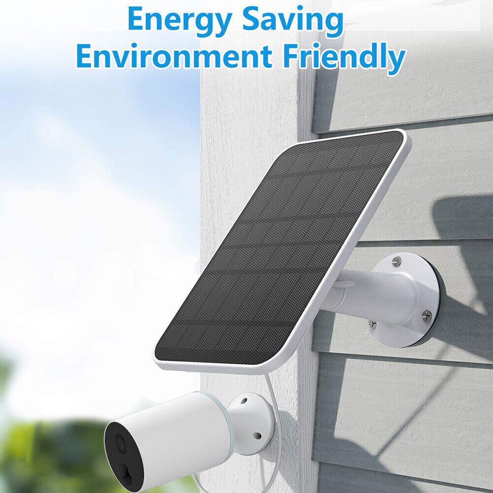 Solar Panel Charger for Eufy Eufycam Cam E/2C/E/2 Pro Wall Mount W/ Power Cable