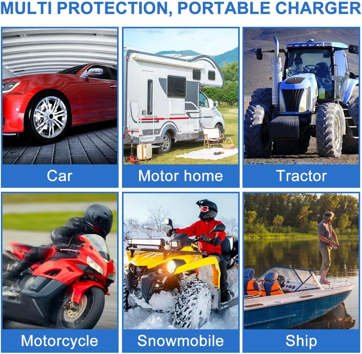 60W Solar Panel 12V Trickle Charger Battery Charger Kit Maintainer Boat Car RV