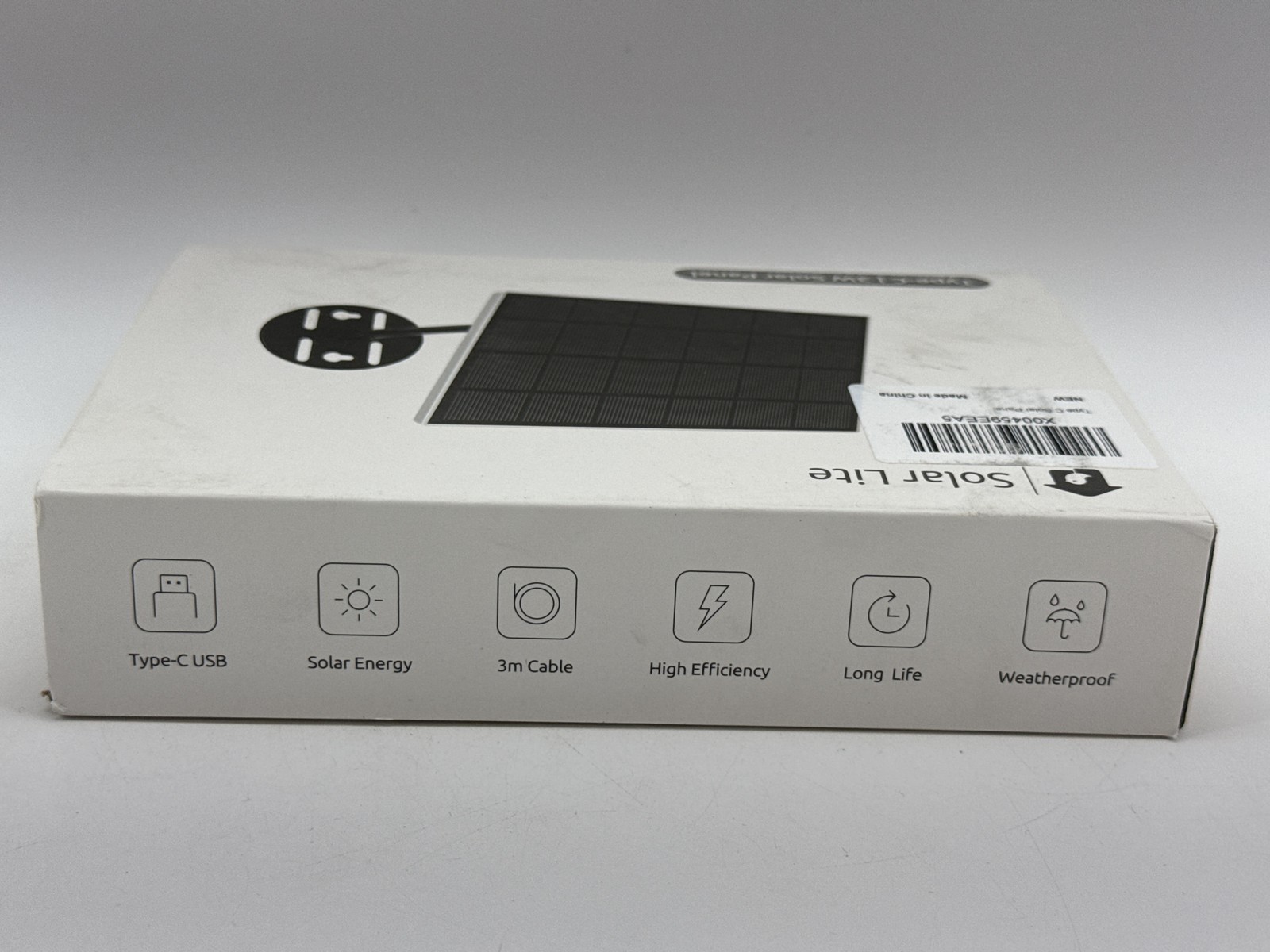 Netvue Solar Lite Panel Black Modern Type USB Energy High Efficiency Power White