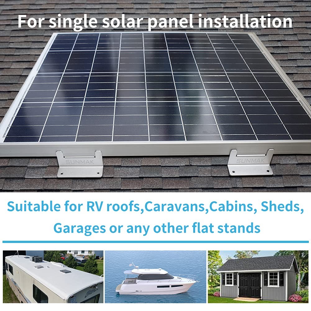16 Units per Set Solar Panel Mounting Z Brackets, Solar Panel Mounting Bracke…