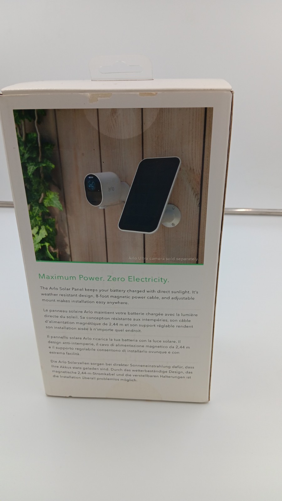 ARLO VMA5600 Solar Panel Charger for Arlo ULTRA Cameras NEW *OPEN BOX*