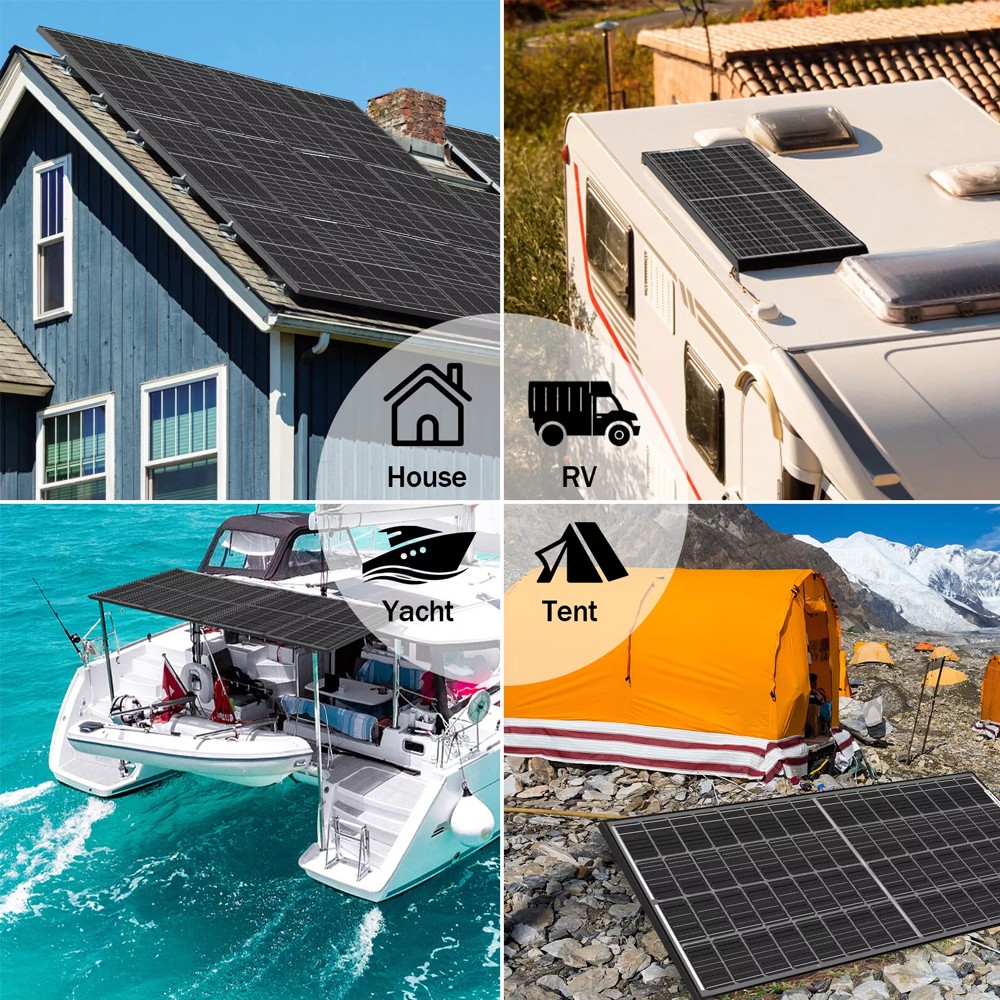 Portable Solar Panel 60W Solar Charger for Generator Power Station RV Home Boat