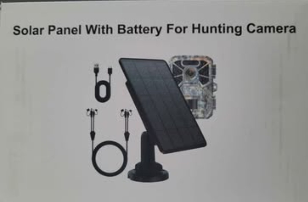 Solar Battery With Panel For Hunting Camera