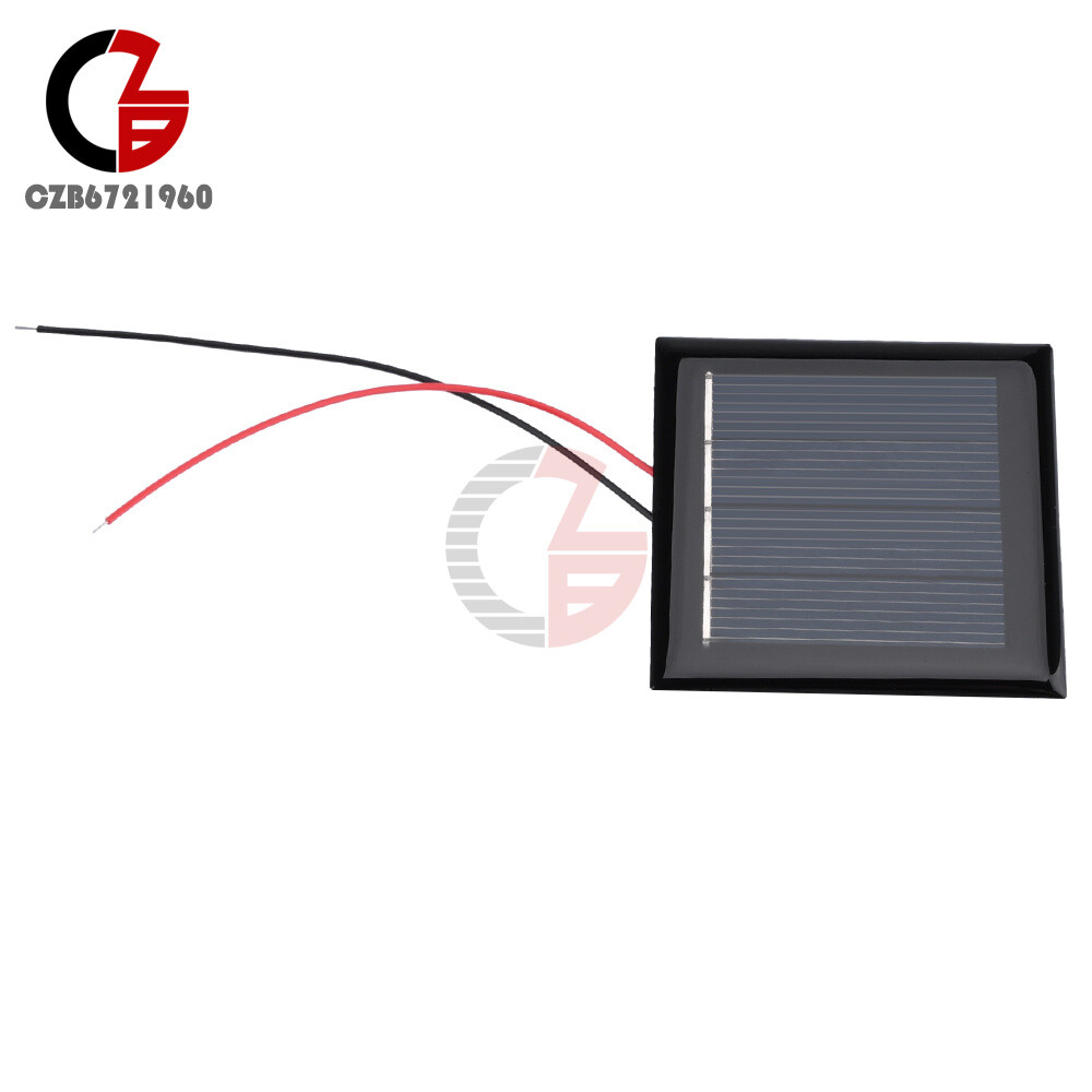 5Pcs 1.5/2/3/5V 60/120/130/150mA Solar Cell Panel Module DIY Solar Panel w/Wire