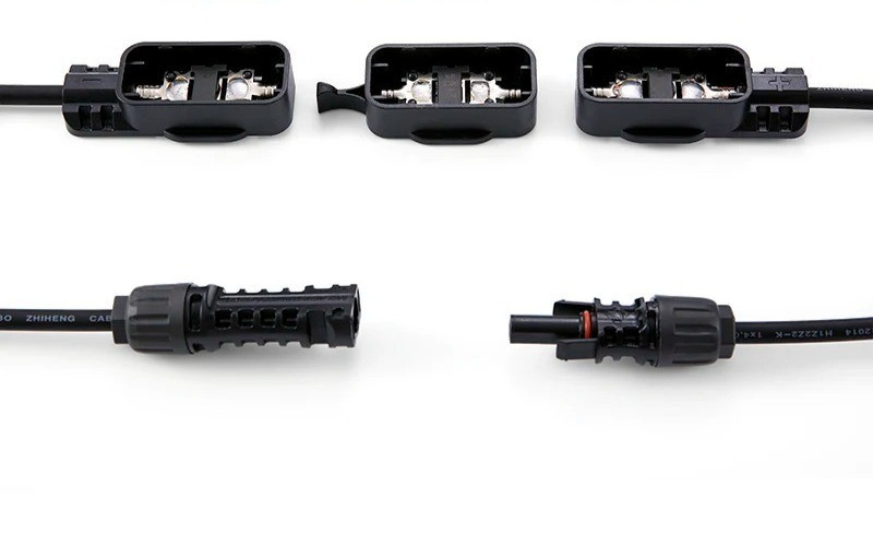 Connector Plug Junction Box Kit Diode Protected Cable PV Mount For Solar Panel