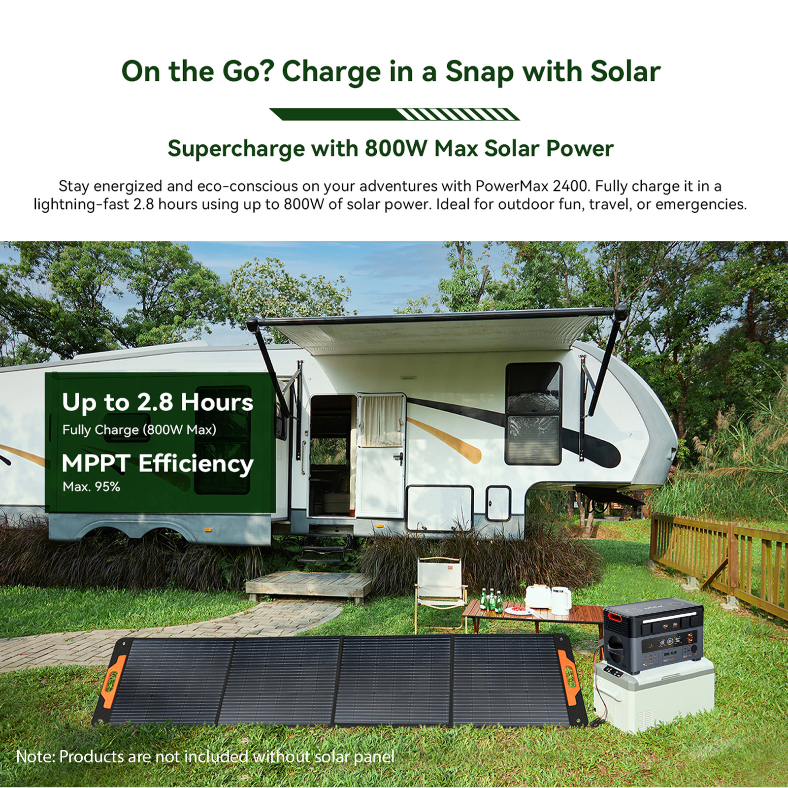Portable Power Station 2400W 1872Wh Solar Generator Home Backup 16 Outputs U1Q6