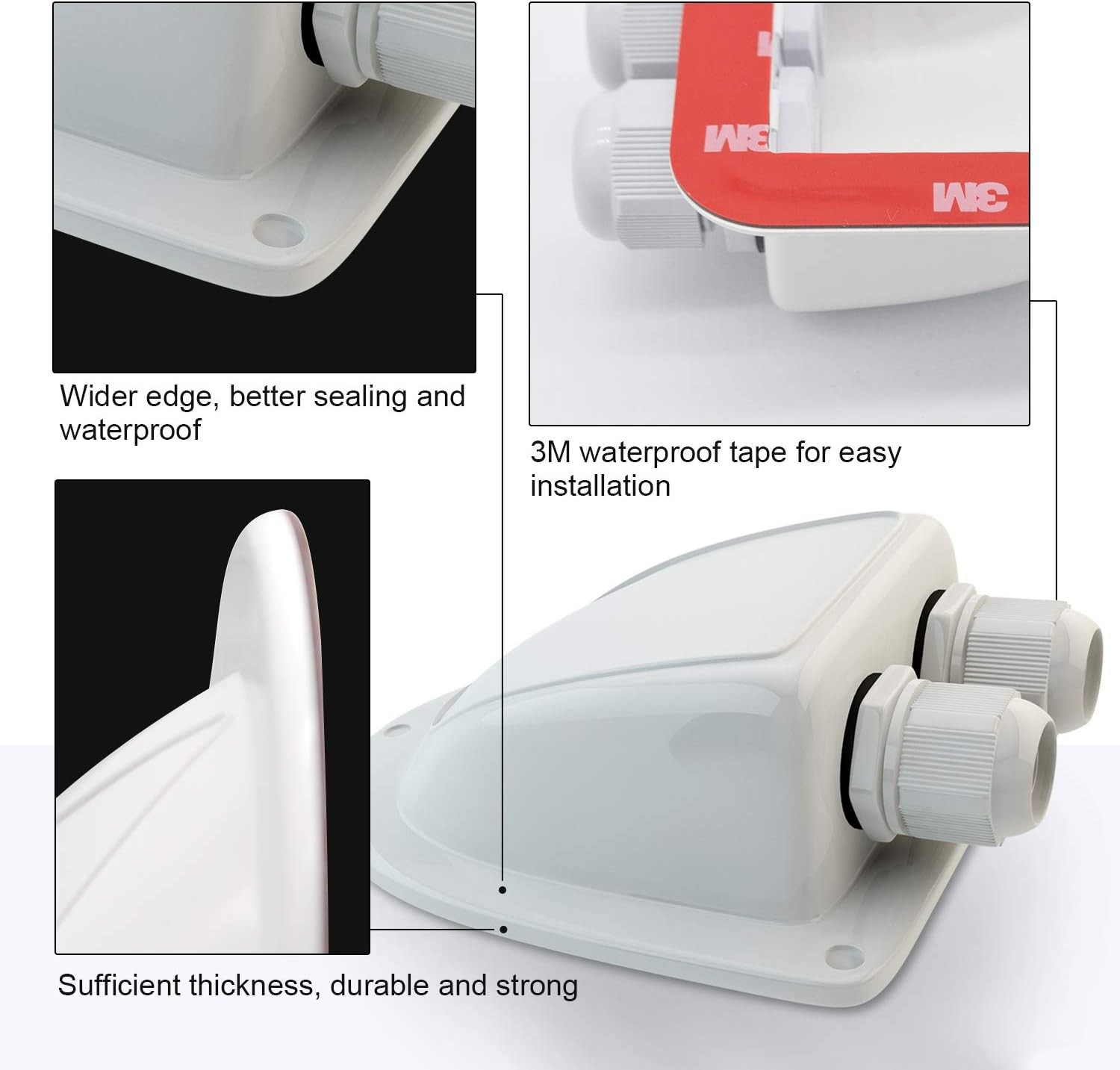 ABS Solar Double Cable Entry Gland for All Cable Types 2mm² to 6mm² for Solar…