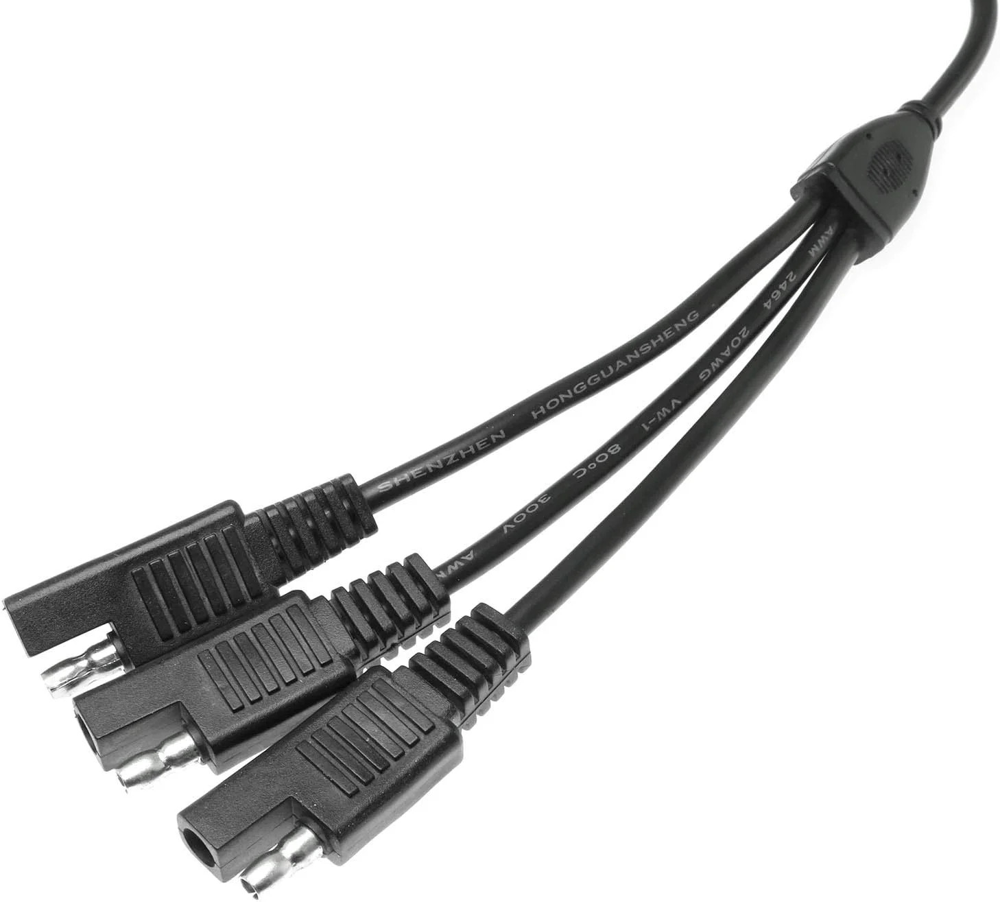 3 Way Battery Tender Charger Cable SAE Splitter Quick Connector Cord 12V 18AWG