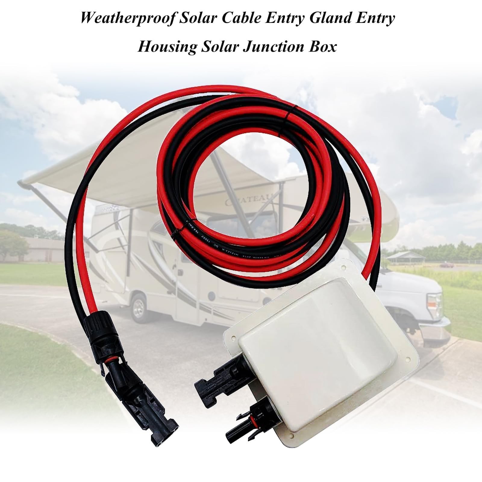 repustor Solar Cable Entry Gland Entry Housing Solar Junction Box Fits for