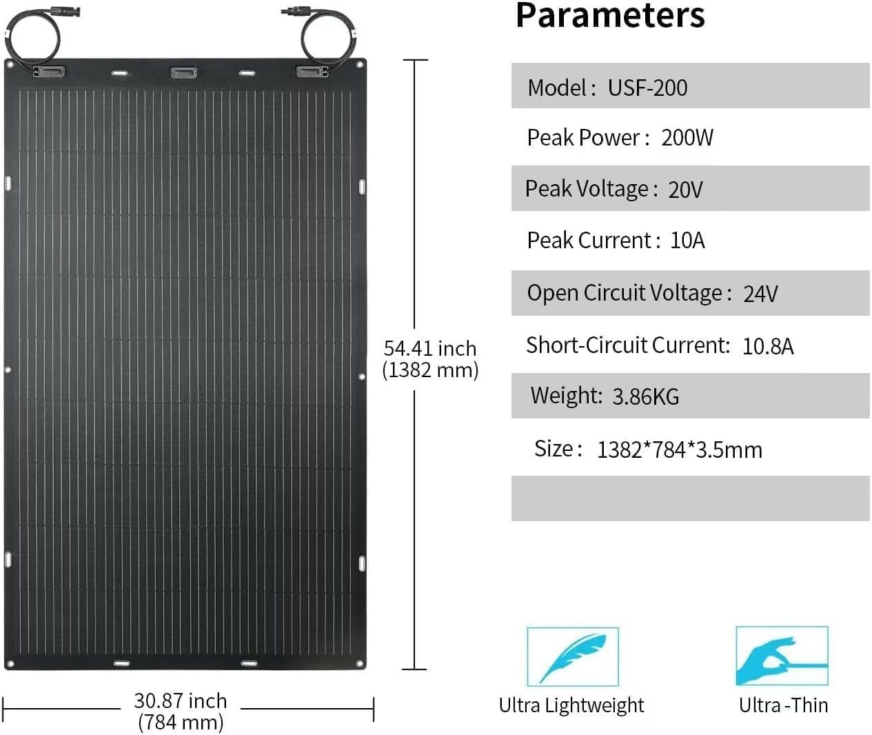 Greenmagic 400 Watt Flexible Solar Panel 2X200W Solar Panels Kit for Camping …