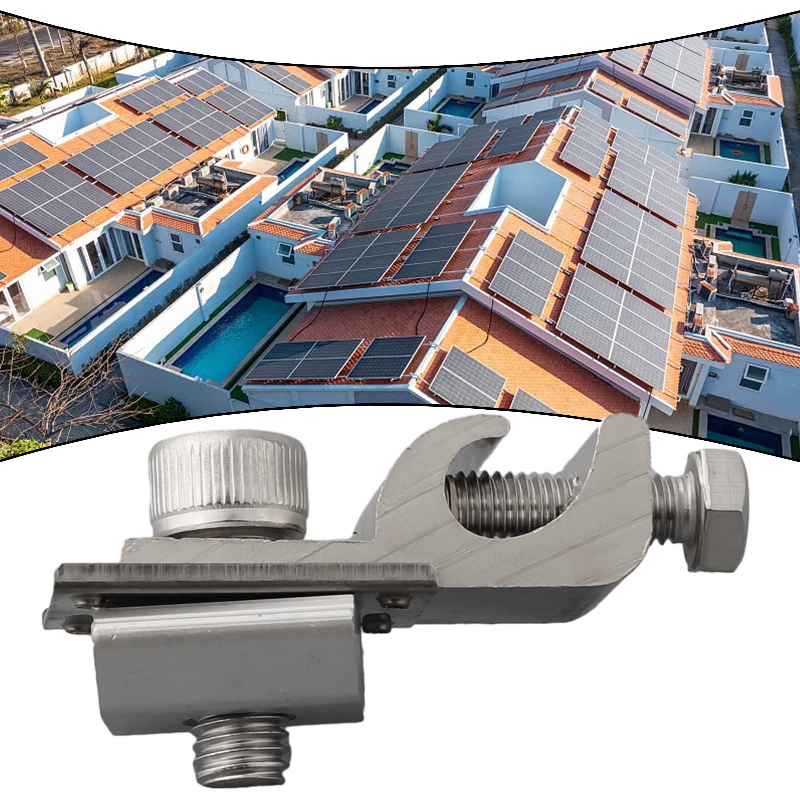Solar Panel Mounting Bracket Clamps Ground Lugs Fasteners-Photovoltaic Support