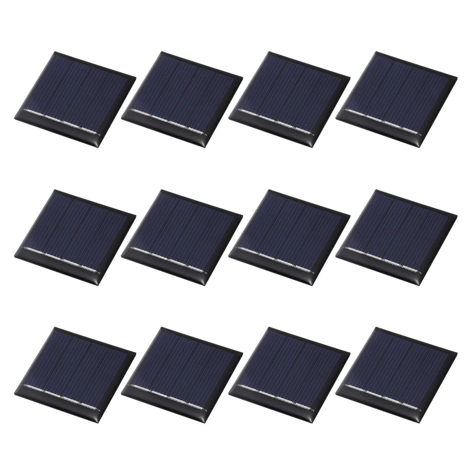 12Pcs 2V 0.08W 40mA Mini Solar Panels, Solar Photovoltaic Power Cells