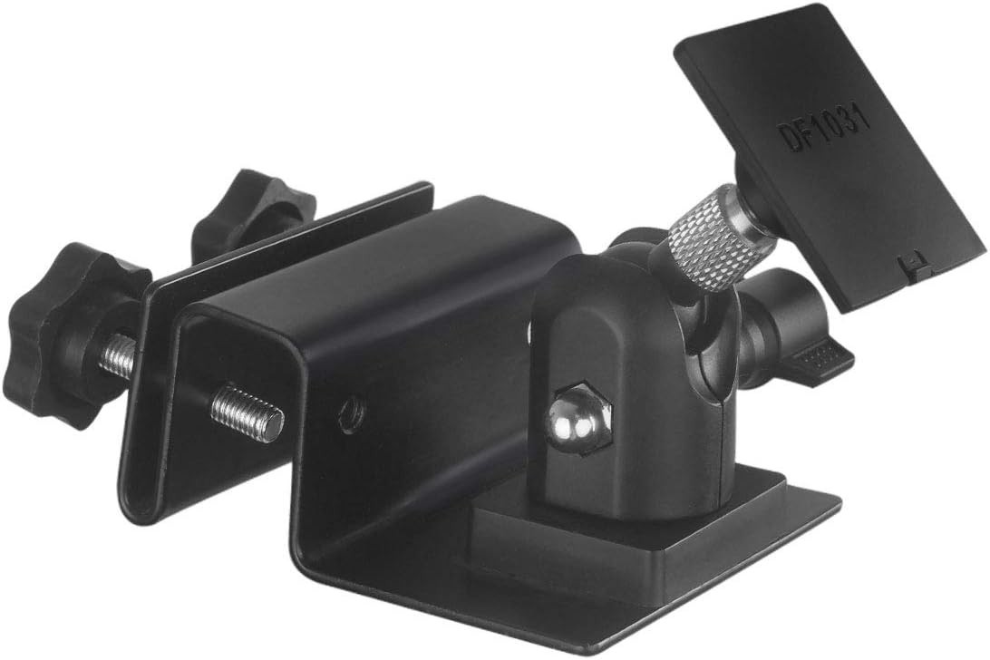 Weatherproof Adjustable Gutter Mount for Ring Solar Panels – Black Aluminum