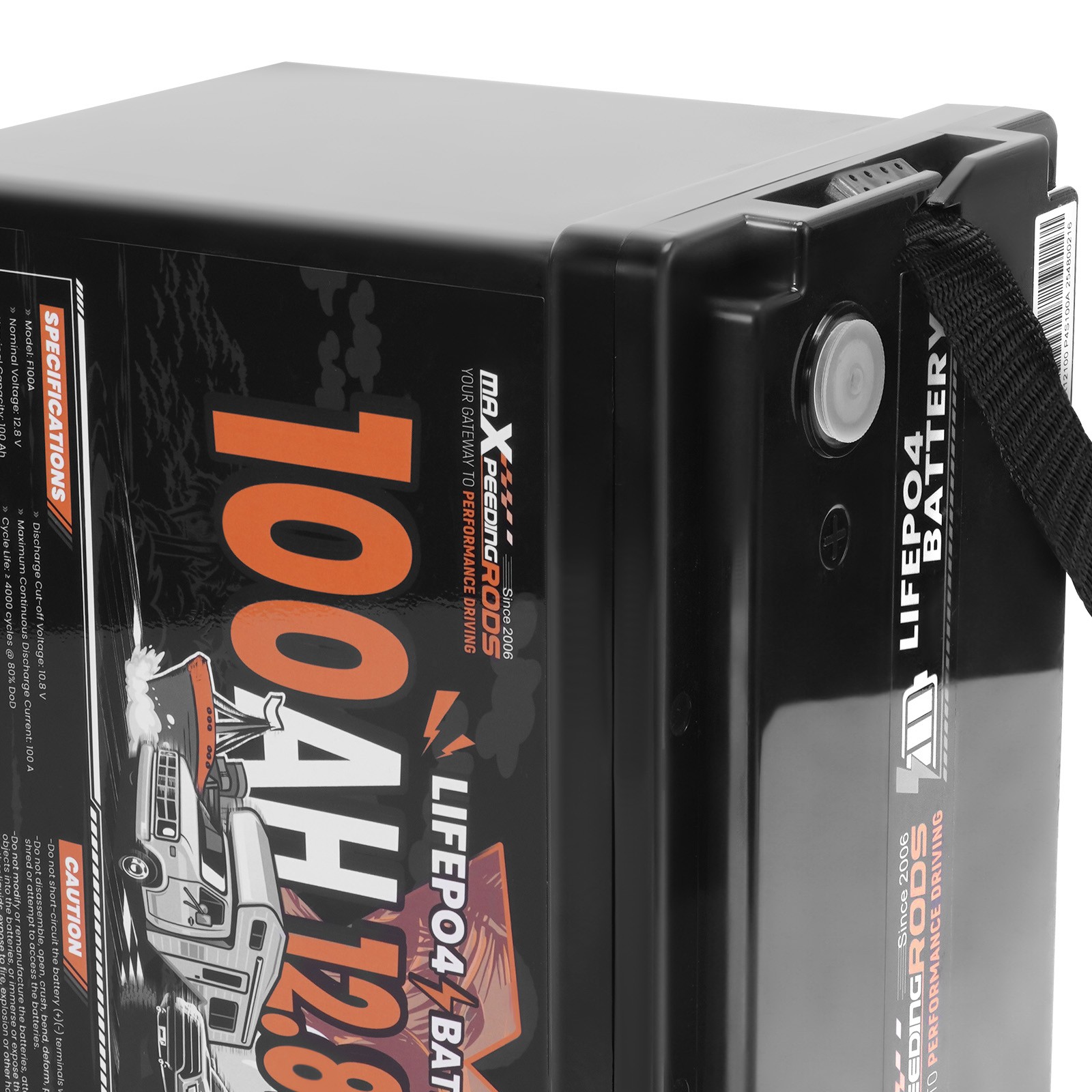 12V 100Ah LiFePO4 Lithium Battery fit for RV Marine Boat Low Temp Protection BMS