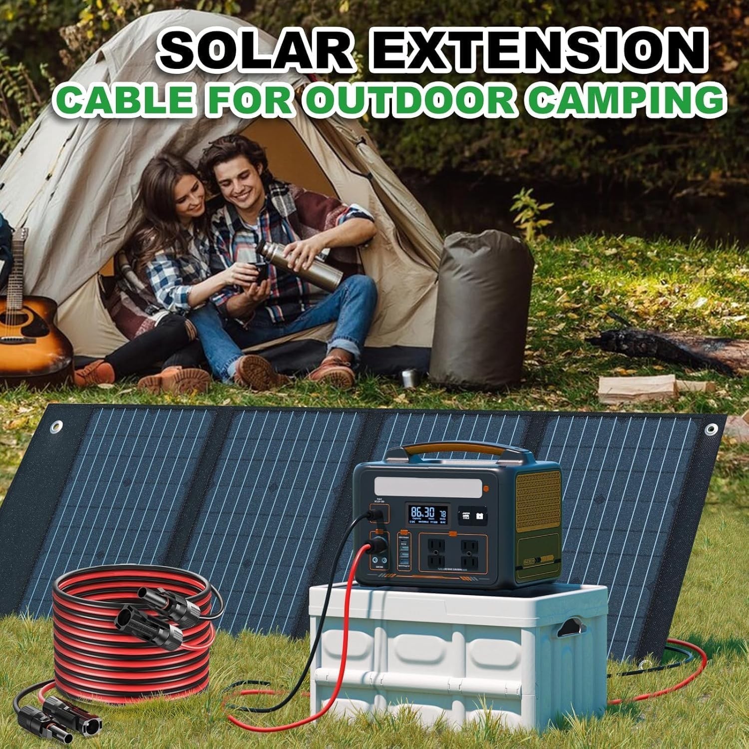 10AWG Tinned Copper Solar Extension Cable 30Ft – Durable & Weatherproof Solution