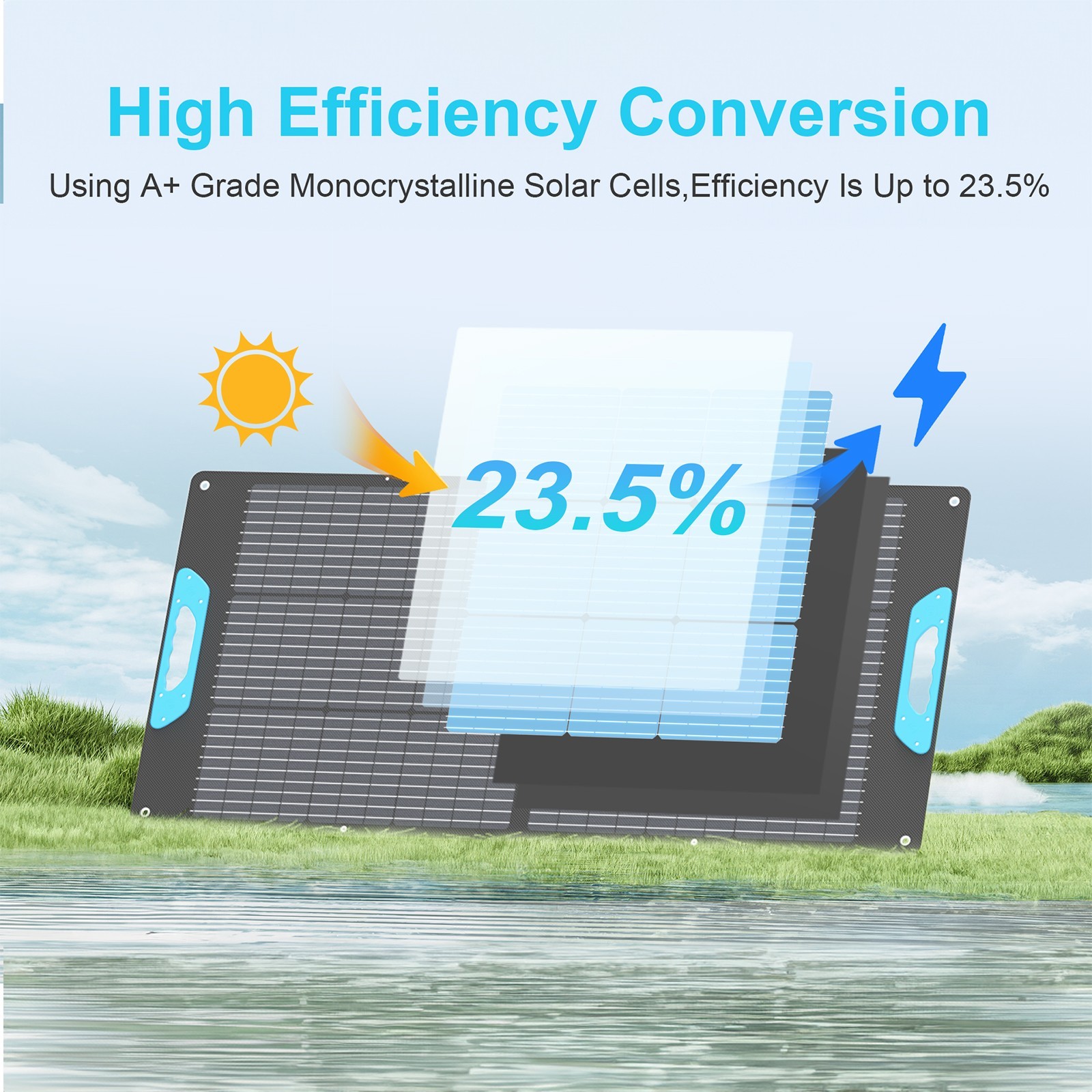 E-POWO solar panel 110W 400W Camping solar chager for Portable power station