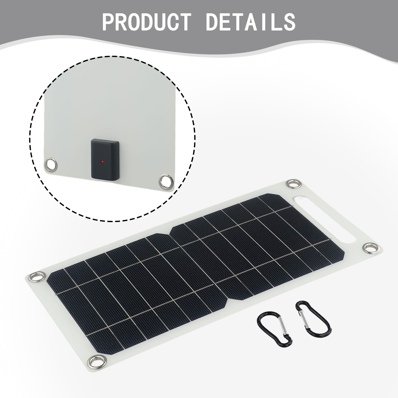 10W 5V Flexible Solar Panels For Mobile Phone Chargers And Outdoor Solar Kits