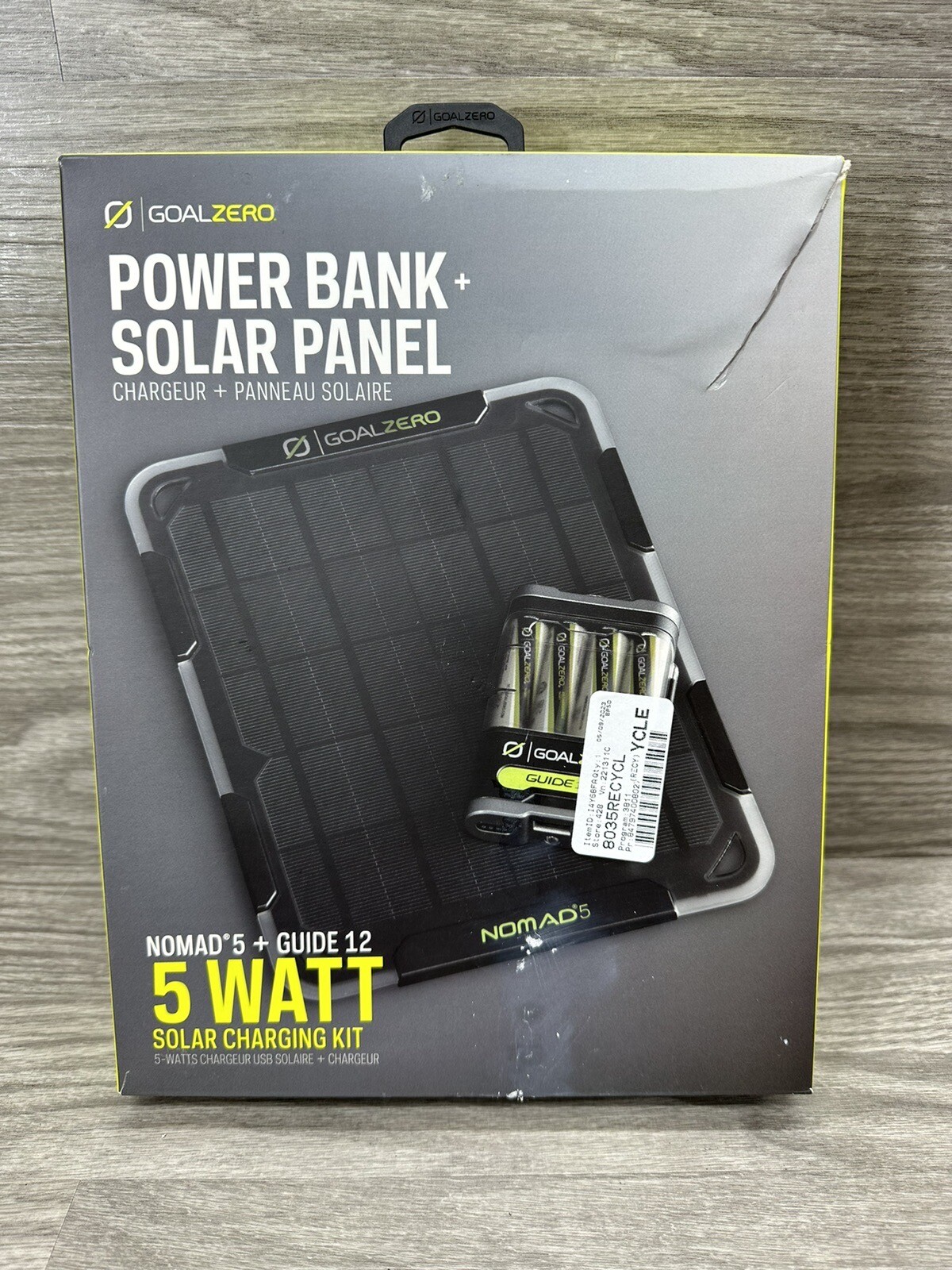 Goal Zero Guide 12 Solar Kit + Nomad 5 Solar Panel