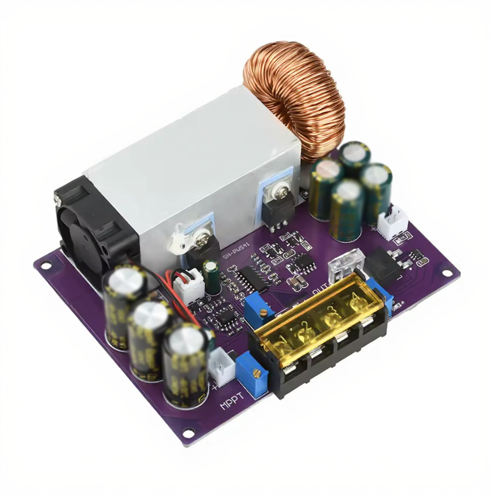 2V-60V Adjustable DC Step Down Module 25A Max Current for Solar Applications