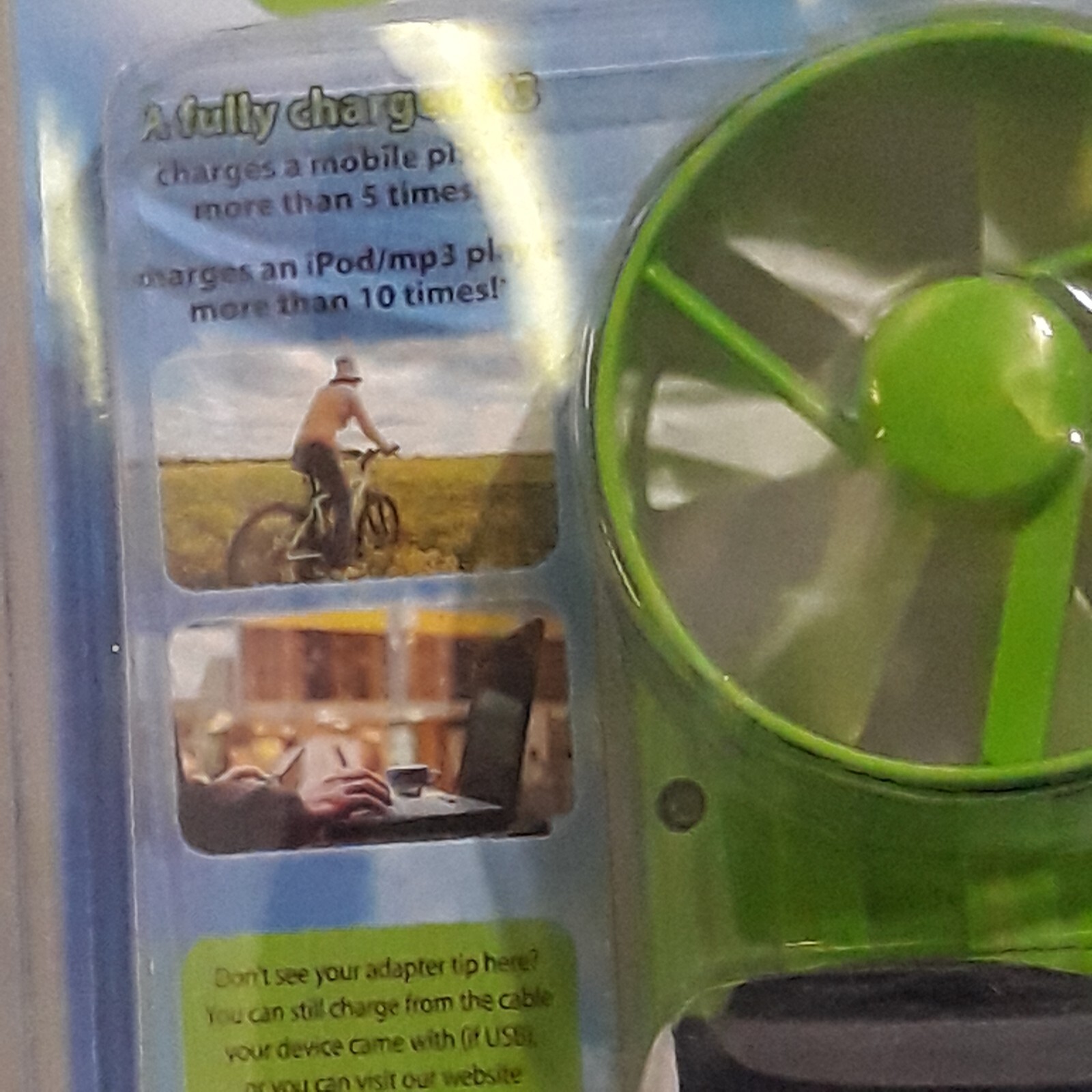K3 Kinesis Wind & Solar Device Charger 2 In 1 Indoor/outdoor USB In/out Charging
