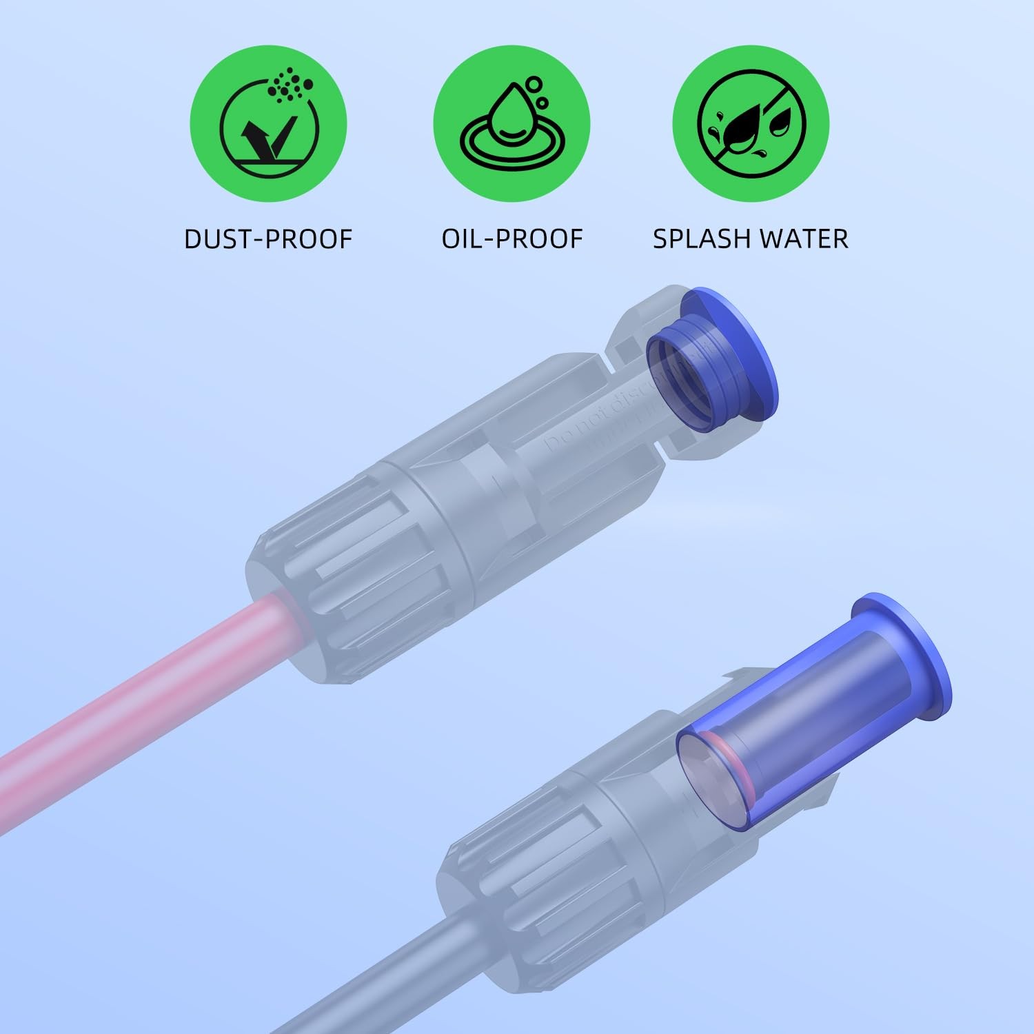 50 Pairs Solar Connector Caps, Obvious Color Solar Panel Connectors End Caps …