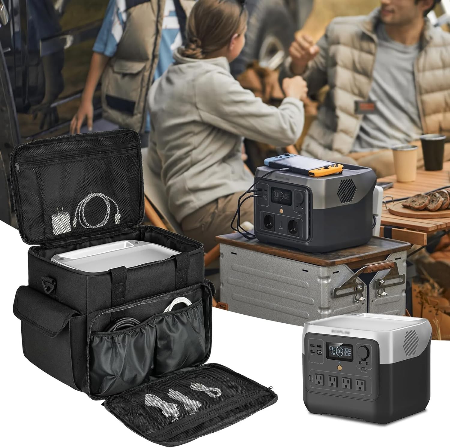 Carrying Case for ECOFLOW River 2 Max – Travel Friendly