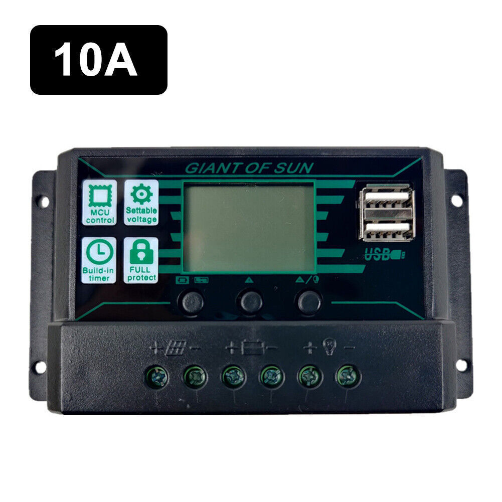 10A-100A MPPT Solar Panel Regulator Charge Controller 12/24V Focus Tracking UK