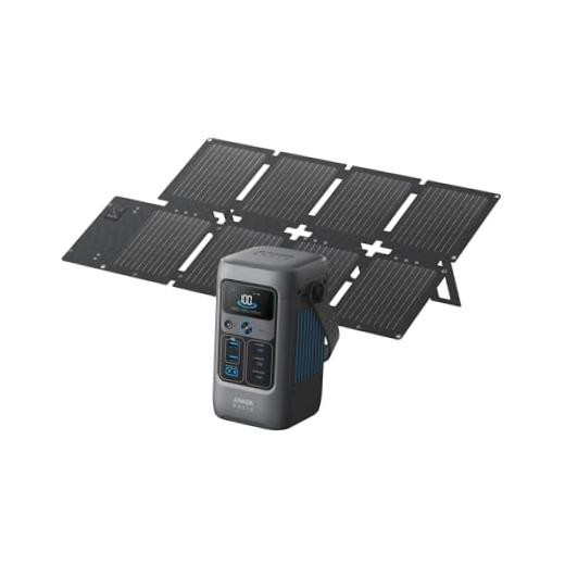 SOLIX C200 DC Power Bank Station and 60W SOLIX C200 DC + 60 W Solar Panel