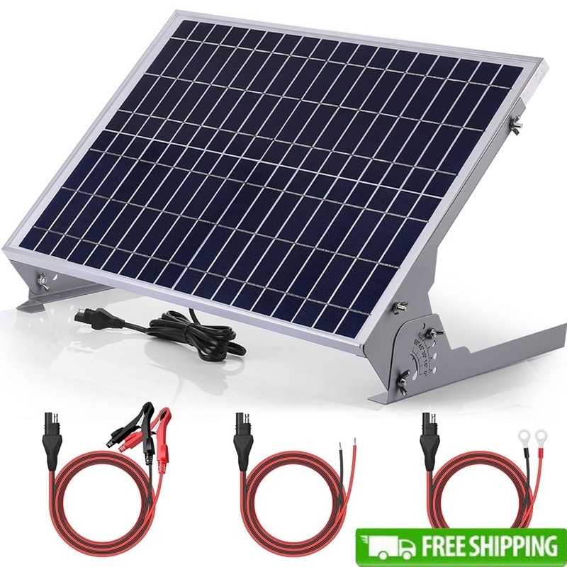 12V Solar Battery Charger MPPT Technology 3 Stage Charging Waterproof Efficient