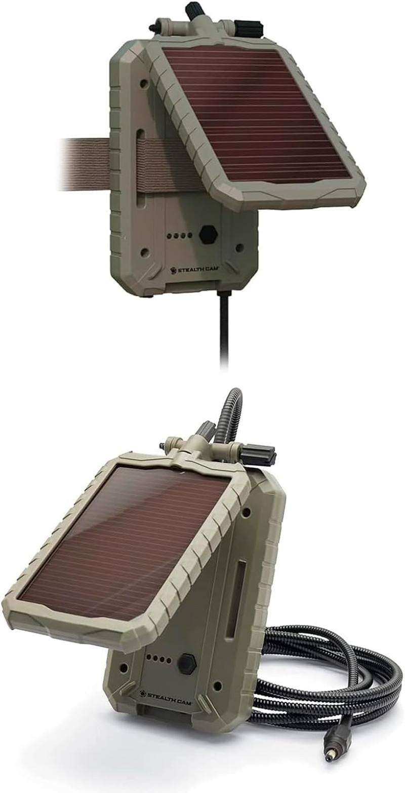 Durable Sol-Pak Solar Battery Pack | 12V Solar Power Panel, Rechargeable Battery