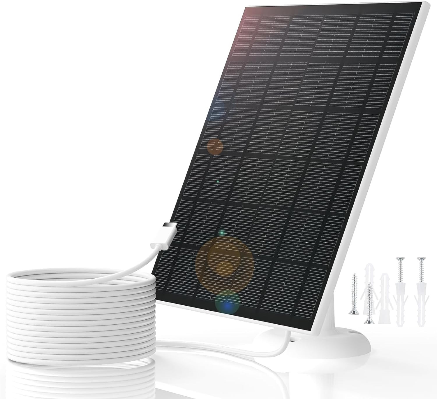 5W Solar Panels Smart Security Camera Solar Panel Micro USB USB-C Port DC 5V 360