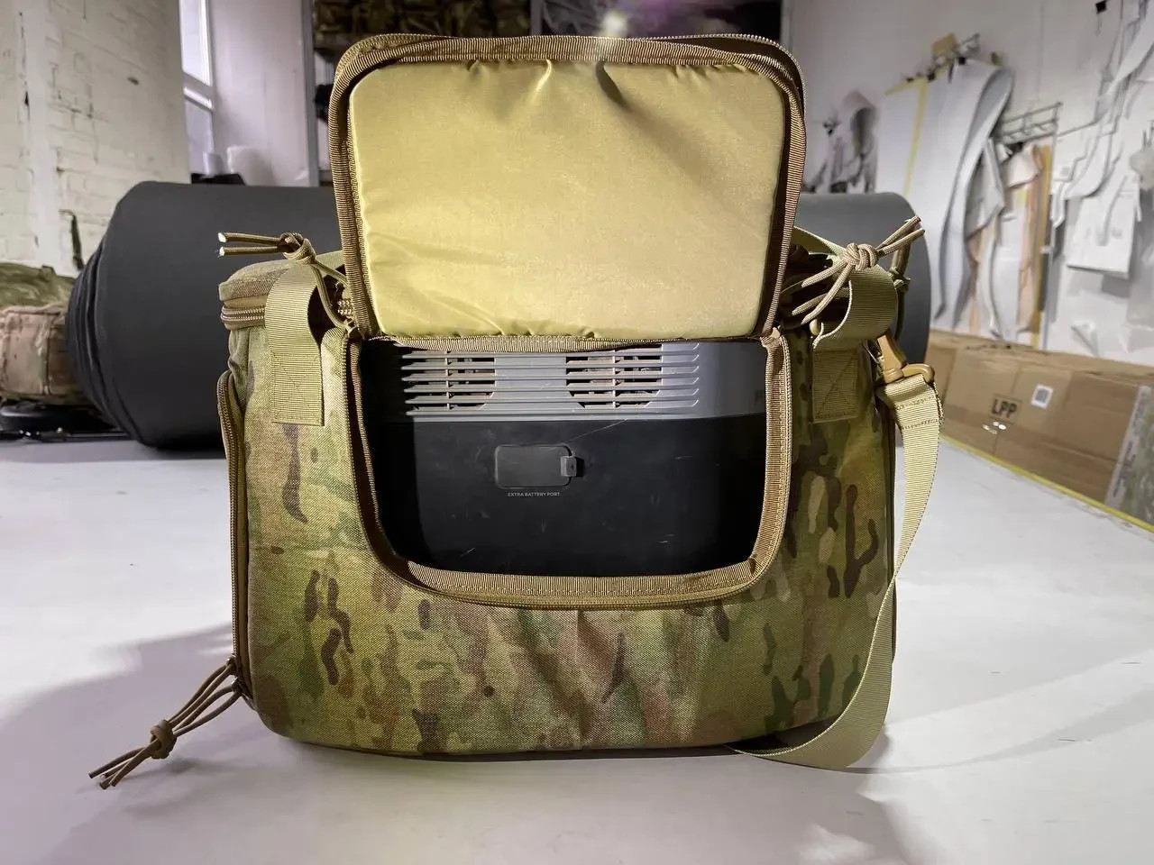 Shockproof Bag for Ecoflow/ EcoFlow DELTA 3 1500 with Damper Color Multicam