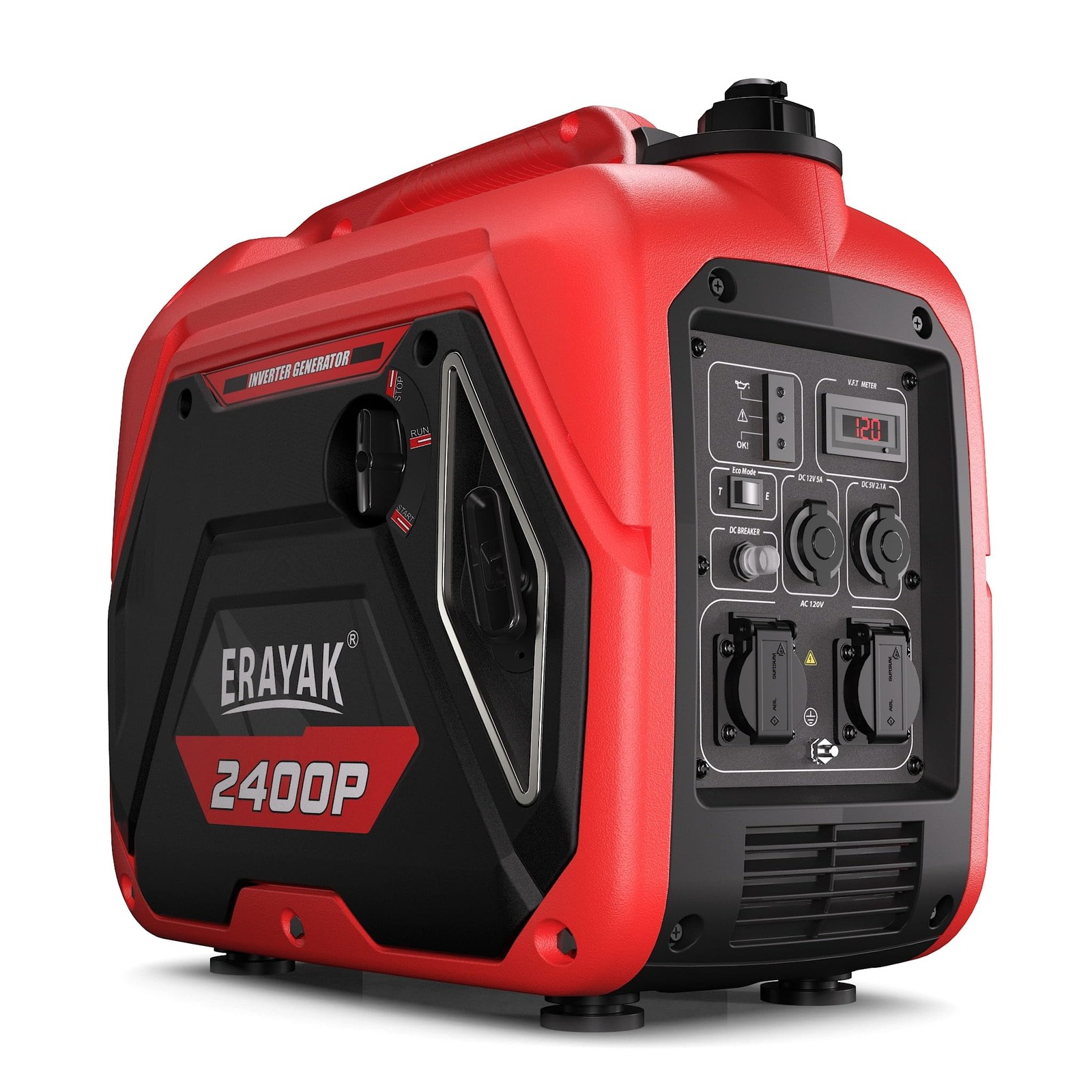 ERAYAK 2400W Portable Inverter Generator for Home Use Super Quiet Small Generato